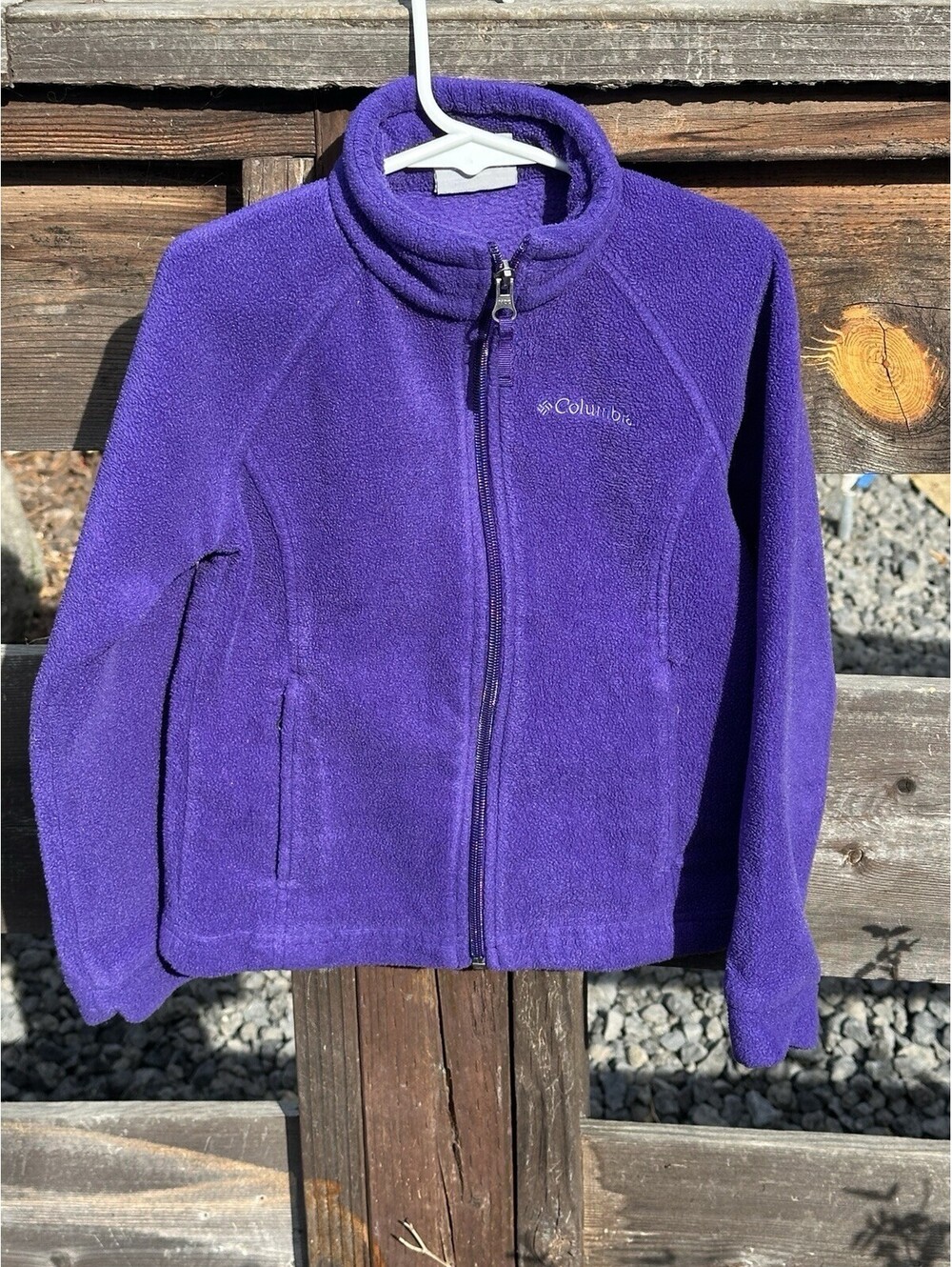 Columbia Sportswear Girl's Purple Full-Zip Fleece Jacket Size XS